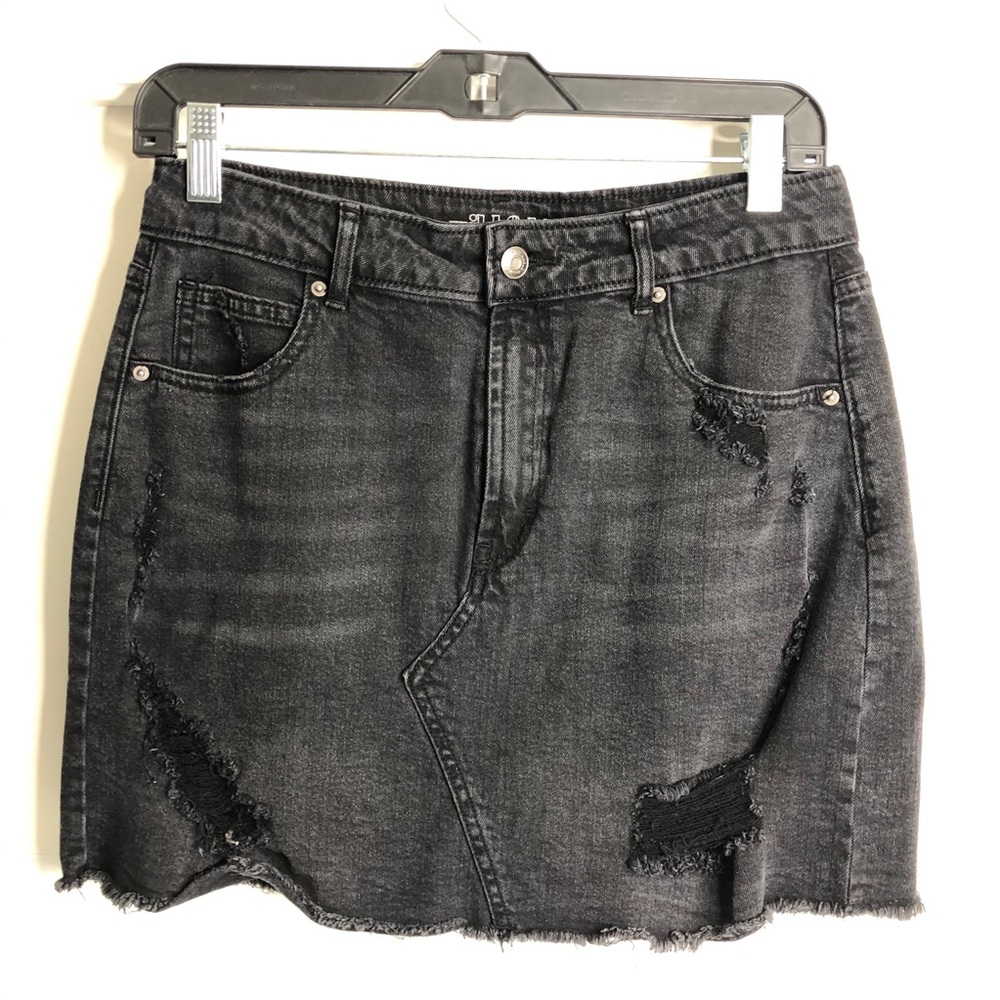 Wild Fable Black Jean Skirt size 8